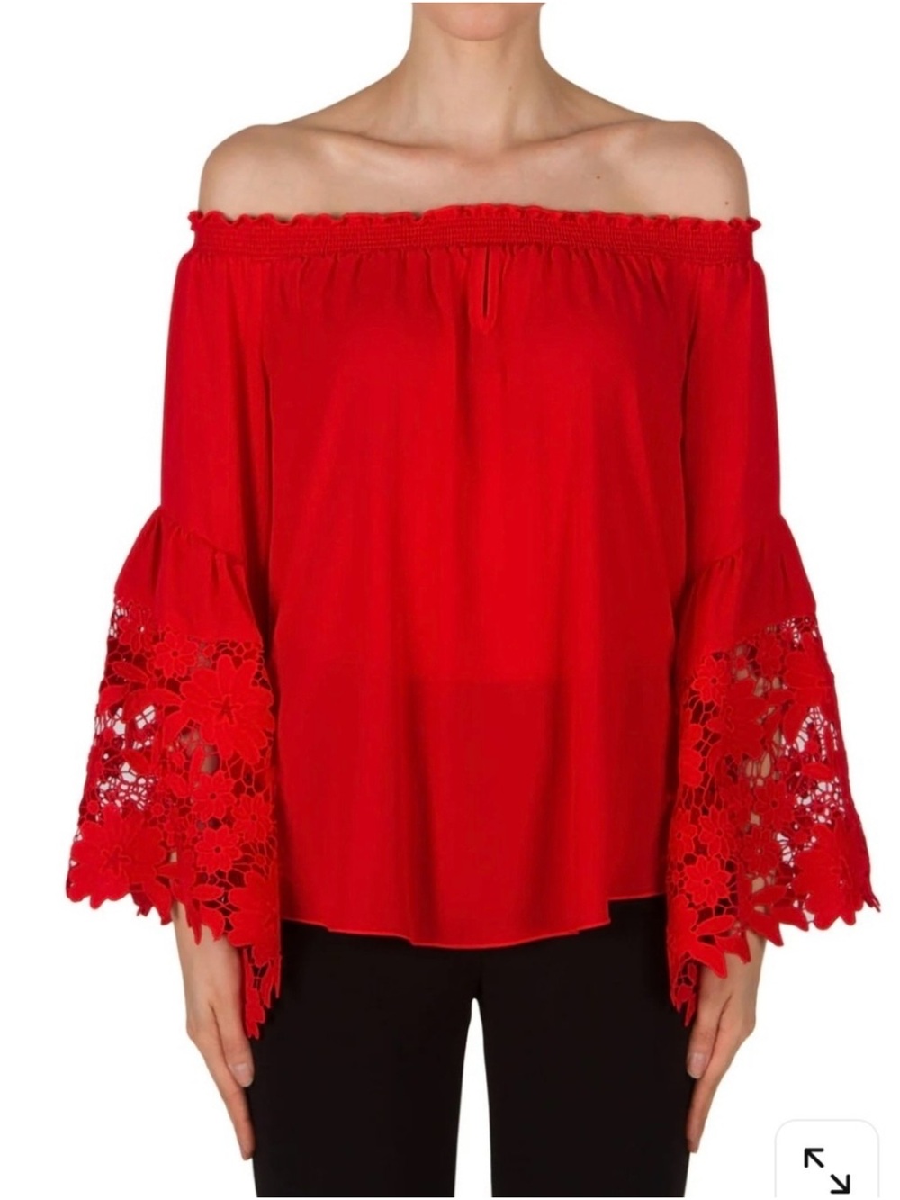 Joseph Ribkoff Red Top Style 173286 Size 6